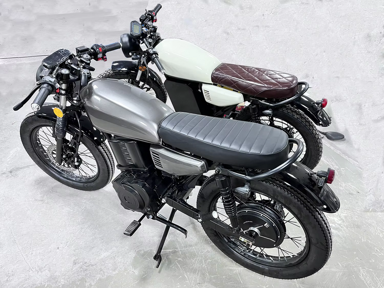 Cafe racer electric motorcycle
